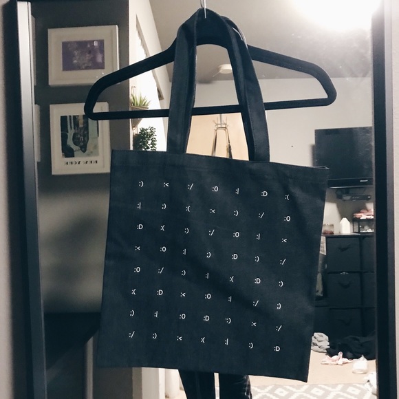 Madewell Handbags - Madewell Insider Text Symbol Denim Tote